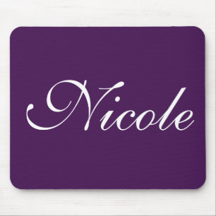 Mousepad Nome Personalizado Do Bocal Roxo Do EggPlant