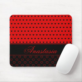 Mousepad Nome Personalizado Do Super Na moda Red E Black He