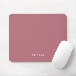 Mousepad Nome Personalizado Dourado Rosa