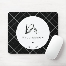 Mousepad Nome Personalizado Dr. Mínimalista Doutorado