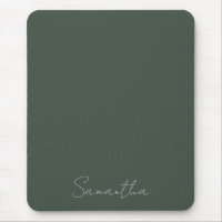 Nome personalizado elegante Verde escuro