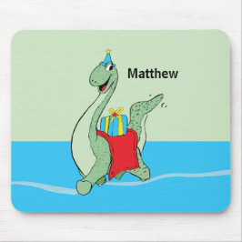 Mousepad Nome Personalizado, Menino, Dinossauro de Aniversá