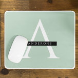 Mousepad Nome Personalizado Mint Pastel Minimalista<br><div class="desc">Nome Personalizado Mint Pastel Minimalista</div>