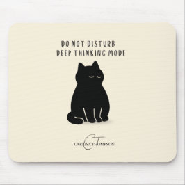 Mousepad Nome Personalizado Não Perturbe Modo de Pensamento
