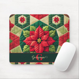Mousepad Nome Personalizado Patologia Festiva Floral Poinse