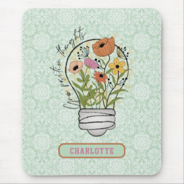 Mousepad Nome Personalizado Pensamentos Positivos Inspiraçã