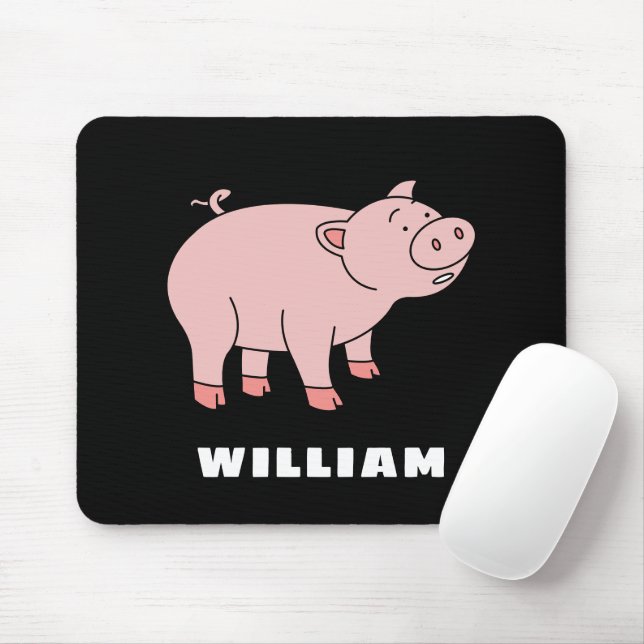 Mousepad Nome Personalizado Personalizado Do Porco Cujo Nom (Com mouse)