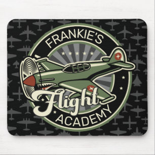 Mousepad NOME Personalizado Plano de Guerra Militar da Segu