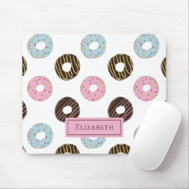 Mousepad Nome Personalizado Rosquinha Cute Texto do Dente D