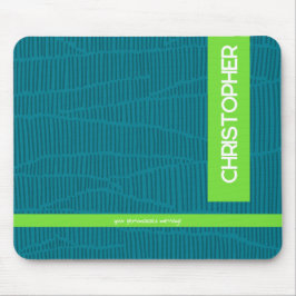 Mousepad Nome Personalizado Verde da Tendência