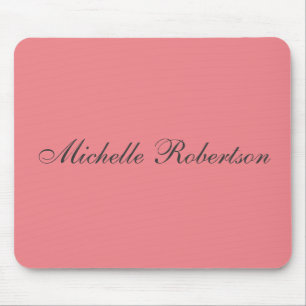 Mousepad Nome Próprio de Adicionar Simples Clássico