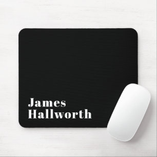 Mousepad Nome Retro Moderno Elegante e Editável (ou outro t
