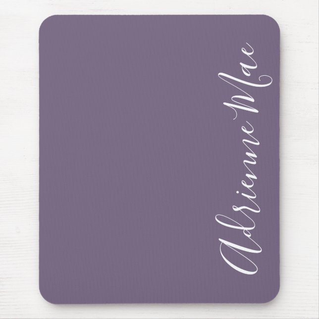 Mousepad Nome Simplesmente Elegante Púrpura Personalizado (Frente)