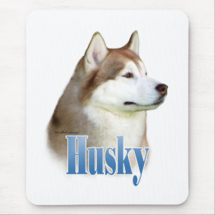 Mousepad Nome vermelho do rouco Siberian
