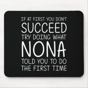 Mousepad Nona Gift Name Personalizado Birthday Funny Christ