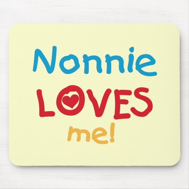 Mousepad Nonnie me ama Camisetas e presentes (Frente)