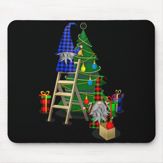Mousepad Nordic Gnomes Winter Christmas Swediomte Elves  (Frente)