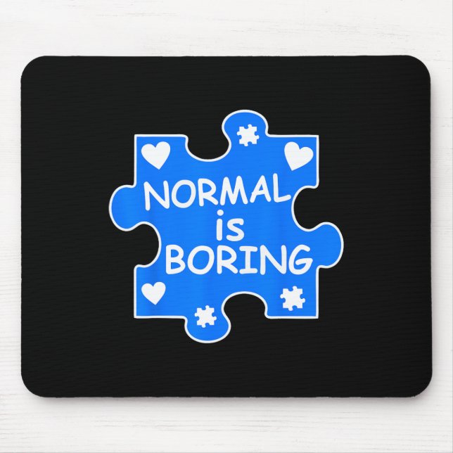 Mousepad Normal é chato Autismo Blue Quebra-cabeça Piece Aw (Frente)