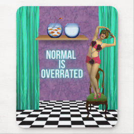 Mousepad Normal é Sobrevalorizada Arte alterada divertida e
