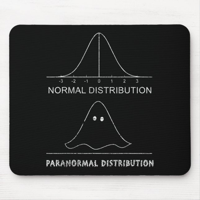 Mousepad Normal Paranormal Distribution Funny Math Ghost Ha (Frente)