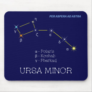 Mousepad Norte Hemisfério Constelação Ursa Menor