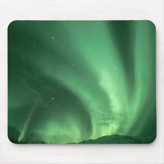 Mousepad Nortes, Aurora borealis, sobre os sopés (Frente)