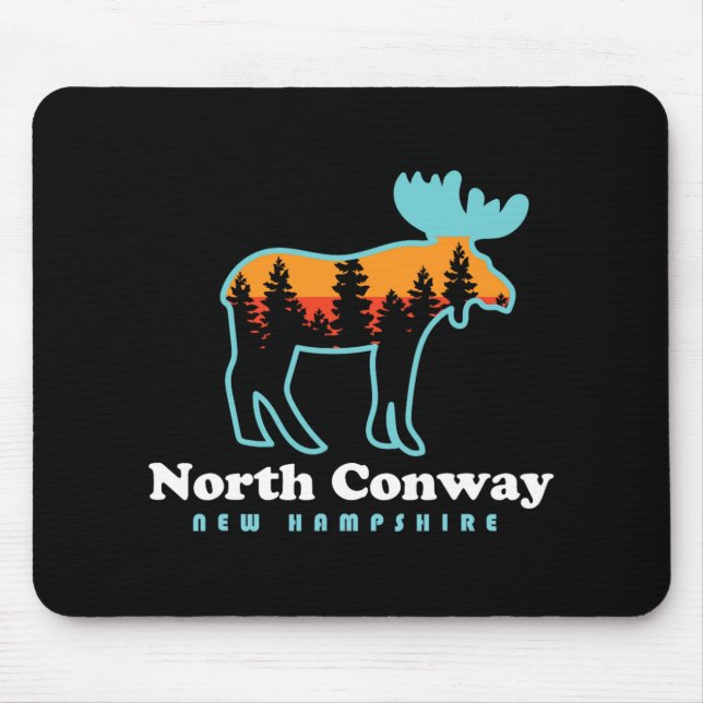 Mousepad North Conway New Hampshire Moose Mountains  (Frente)