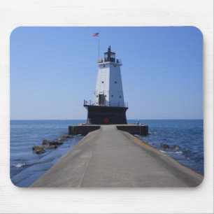 Mousepad North Pierhead Lighthouse, Ludington, MI