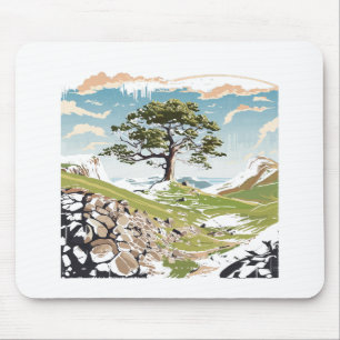 Mousepad Northumberland National Park Sycamore Gap Tree