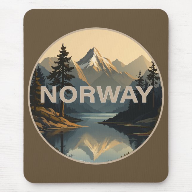 Mousepad Noruega Escandinávia Europa (Frente)