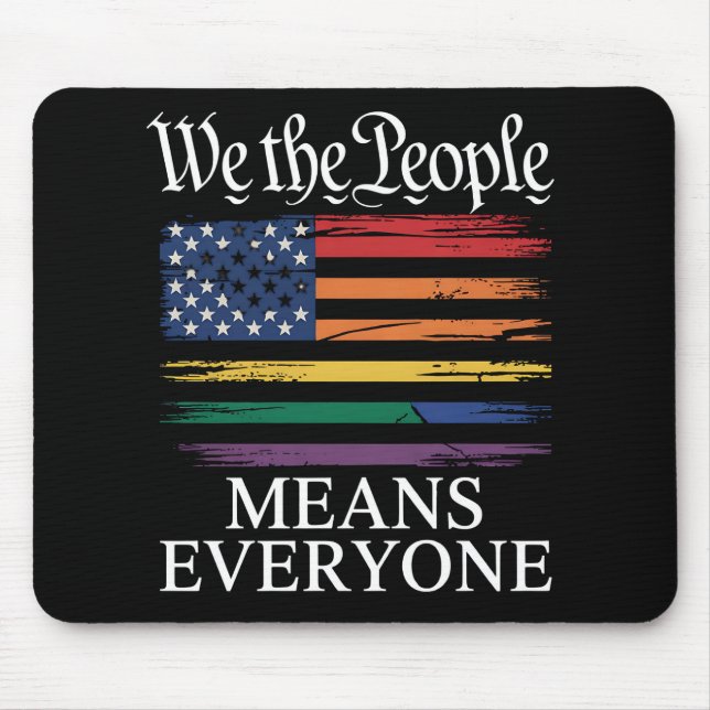 Mousepad Nós, as Pessoas, Significamos Orgulho LGBTQ (Frente)