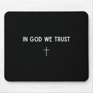 Mousepad Nós Confiamos Em Deus Cruz Fé Cristã Religiosa Sm