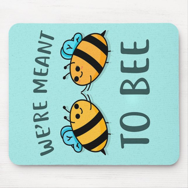 Mousepad Nós Devemos Ser Presentes De Abelhas, Eu Amo Abelh (Frente)