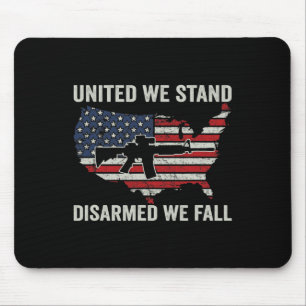 Mousepad Nós Ficamos Desarmados Caindo - Pro Guns Usa Flag