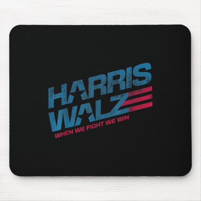 Mousepad Nós lutamos para ganhar Kamala Harris Lady Boho (Frente)