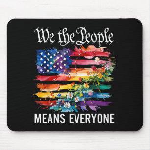 Mousepad Nós O Povo Significa Todos Arco-Íris LGBT Gay Lésb