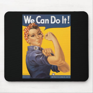 Mousepad Nós podemos fazê-lo! Mulher do poster da guerra 