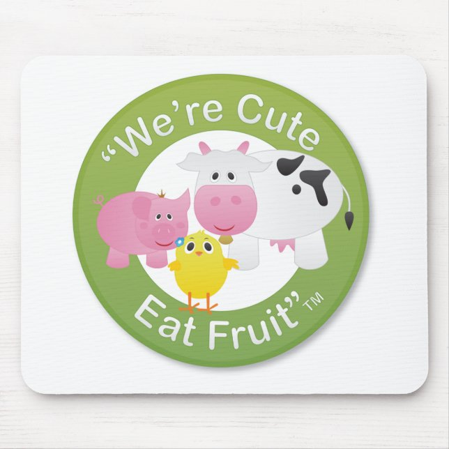 Mousepad Nós somos bonitos, comemos a fruta (Frente)