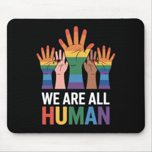 Mousepad Nós Somos Todos Arco-Íris Humano Orgulho LGBTQ Lev