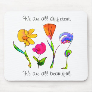 Mousepad Nós somos tudo diversidade diferente & bonita