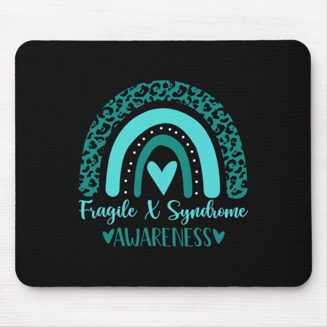 Mousepad Nós Usamos Arco-Íris Azul Turquesa Incrível Síndro (Frente)