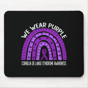 Mousepad Nós Usamos Roxo Para a Conscientização da Síndrome