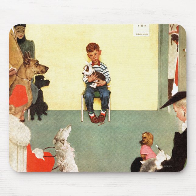 Mousepad Nos veteranos de Norman Rockwell (Frente)