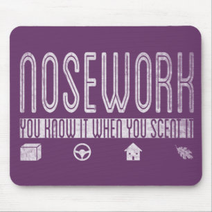 Mousepad Nosework canino: Você sabe-o quando você Scent o