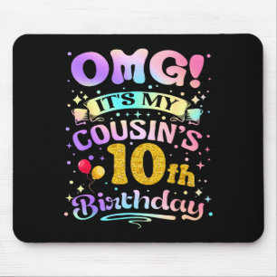 Mousepad Nossa É O Aniversário De 10 Anos Do Meu Primo Feli