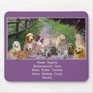 Mousepad Nossa família dos filhotes de cachorro