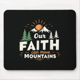 Mousepad Nossa Fé Pode Mover Montanhas Versículo Bíblico Cr