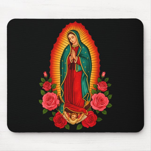Mousepad Nossa Senhora Virgem De Guadalupe Santa Virgem Mar (Frente)