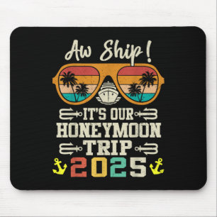 Mousepad Nossa Viagem de Lua de Mel 2025 Casais Roupas Comb