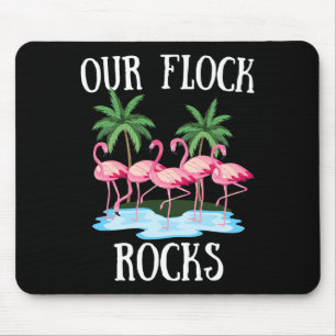 Mousepad Nossas Foguetes Flamingos Férias Familiares De Fog